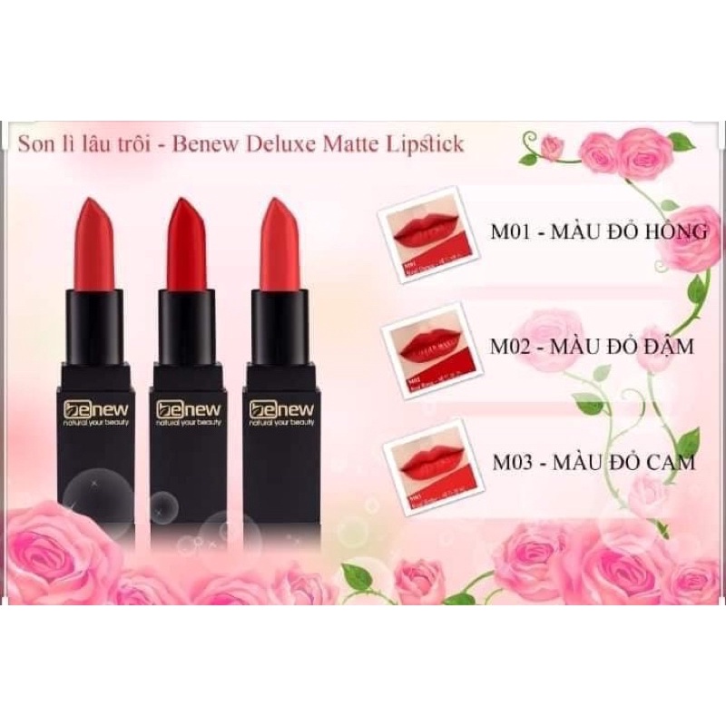 Son lì nhiều dưỡng, siêu mềm mượt Benew Perfect Kissing Lipstick 3.5g