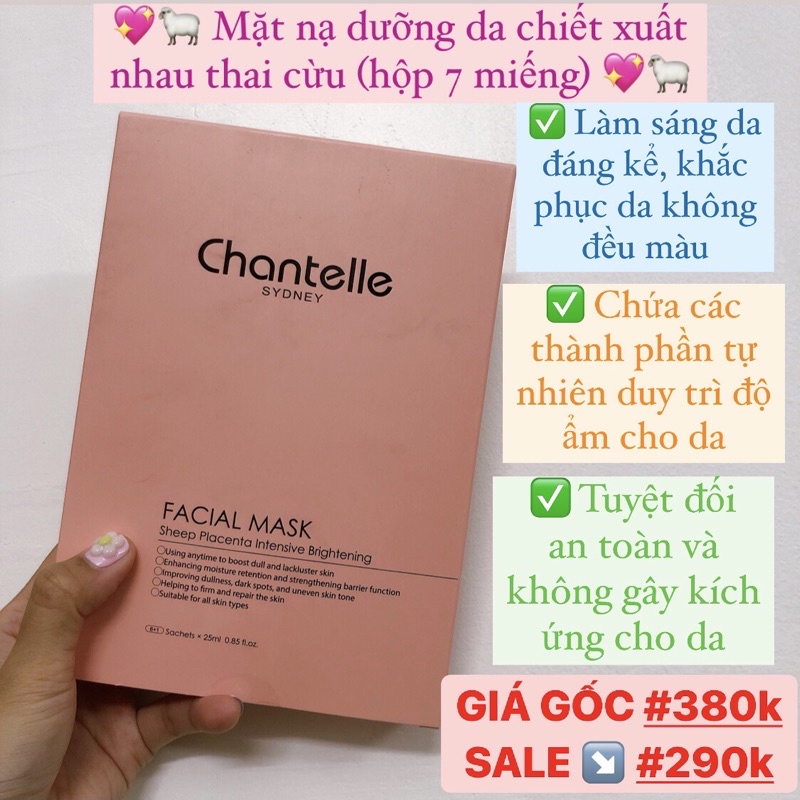 MẶT NẠ NHAU THAI CỪU DƯỠNG DA CHANTELLE-PINK