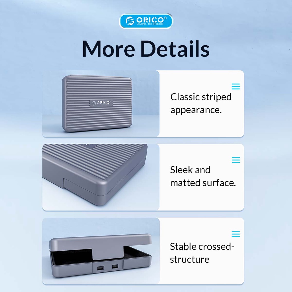Hộp ORICO PHA35 bảo vệ ổ cứng HDD 3.5 inch bằng PP chống bụi chống nước tính hợp EVA chống va đập