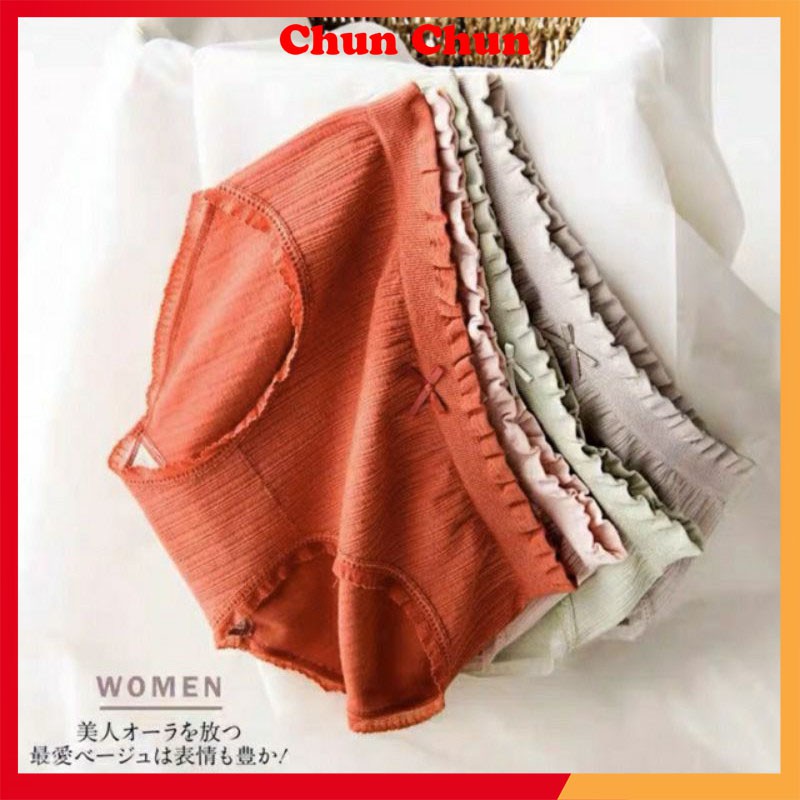 Quần lot nữ cotton dệt kim nơ loại 1 dày đẹp, quần chip nữ kháng khuẩn nâng mông. | BigBuy360 - bigbuy360.vn