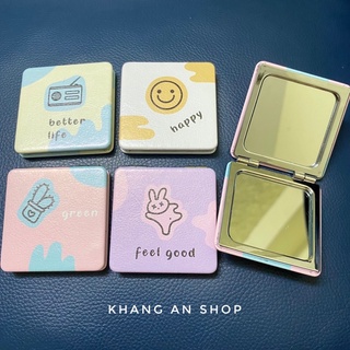 Gương mini 2 mặt cute (trang điểm bỏ túi tiện lợi)