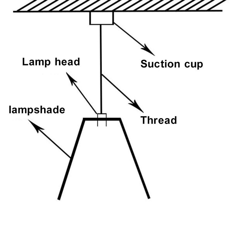 Đuôi Đèn Led E27 Kèm Dây Treo Trần Nhà Trang Trí Diy