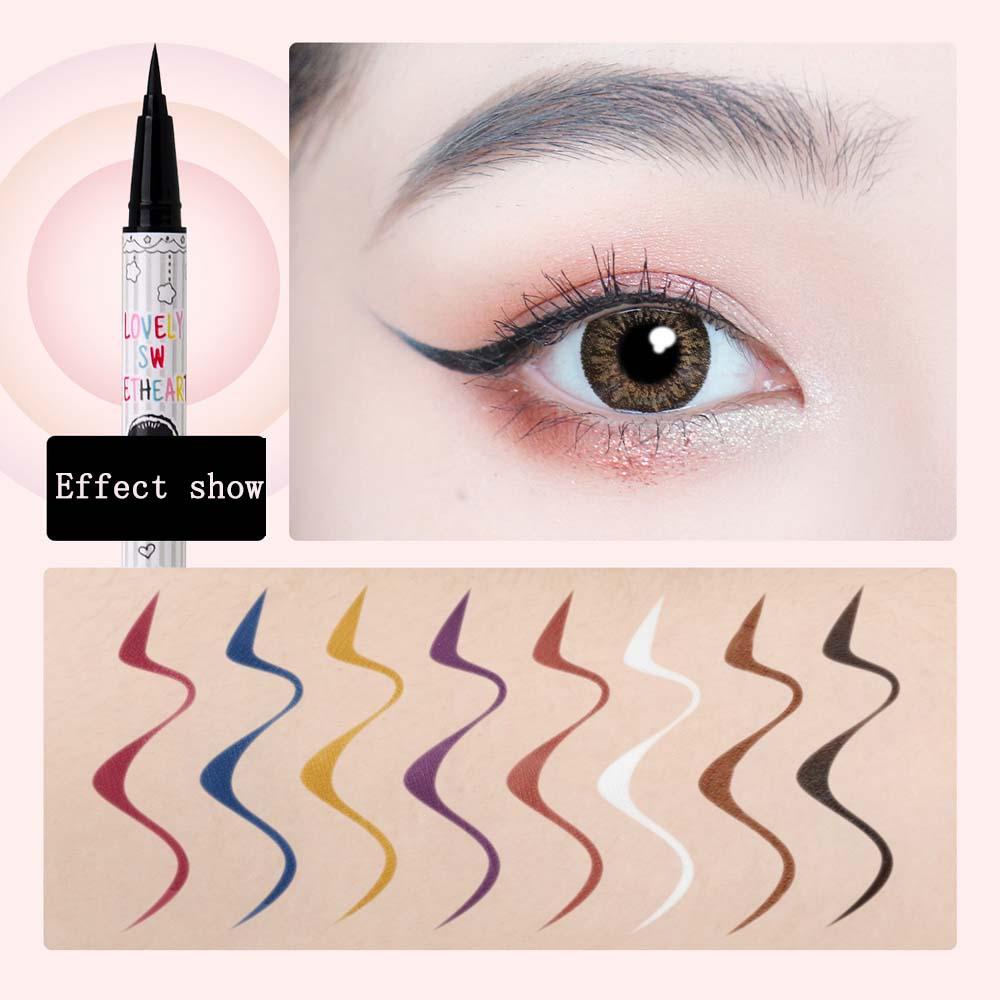 1 Bút Kẻ Mắt Dạng Lỏng Chống Nước Mau Khô Cho Người Mới Bắt Đầu