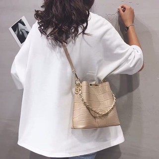 Túi da sần 2 quai Hàn quốc p080