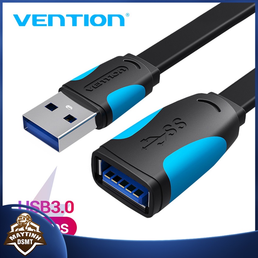 [Bán Chạy Nhất] Cáp Nối Dài USB 1M Vention, Dây USB 3.0 Nối Dài Cho Tốc Độ Truyền Tải Dữ Liệu Lên Tới 5 Gbps