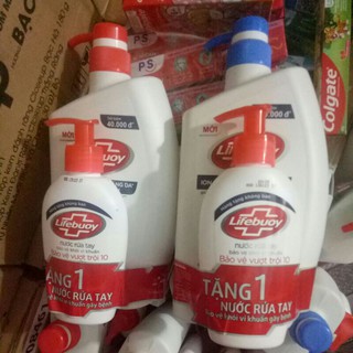 Sữa tắm lifebouy chăm sóc da tặng nước rửa tay lifebouy kháng khuẩn t