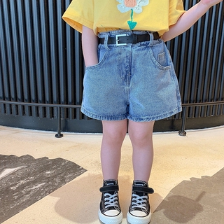 Fashion Kids Girls Pocket Denim Short Pants