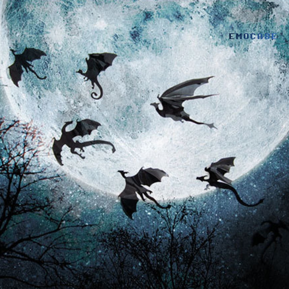 Bộ 7 Miếng Dán Tường Trang Trí Hình Khủng Long 3D DIY