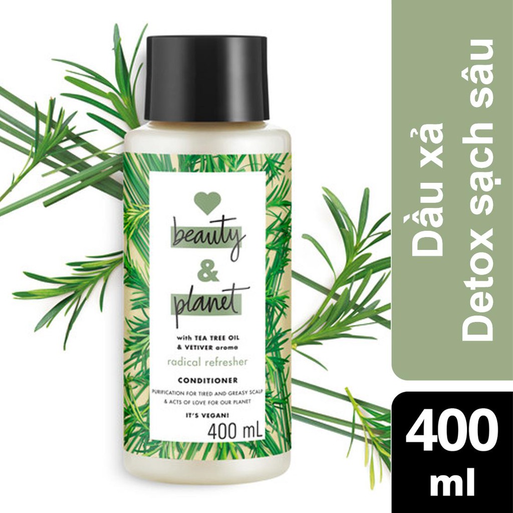 Dầu Gội Dầu Xả Love Beauty And Planet Detox Tóc Dầu Bết 400ml