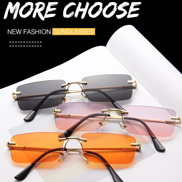 Kính mát gọng kim loại thời trang cho nam và nữ