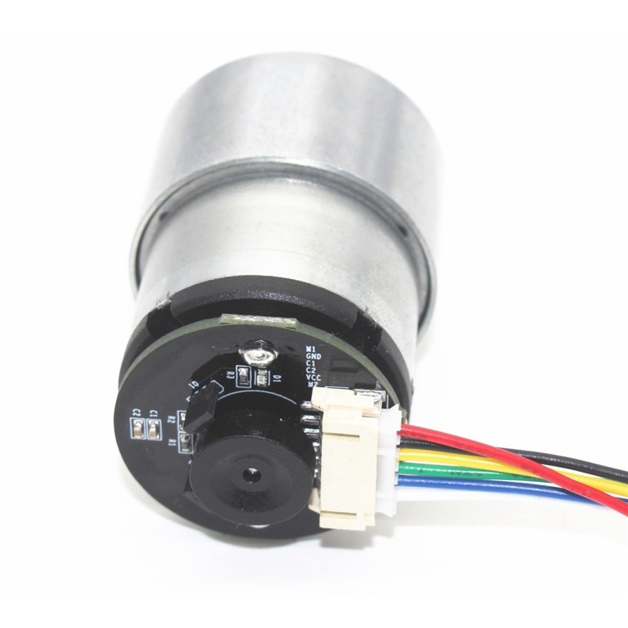 Động cơ giảm tốc kèm encoder 12V 333RPM, 530RPM GA37 (Trục 6mm)