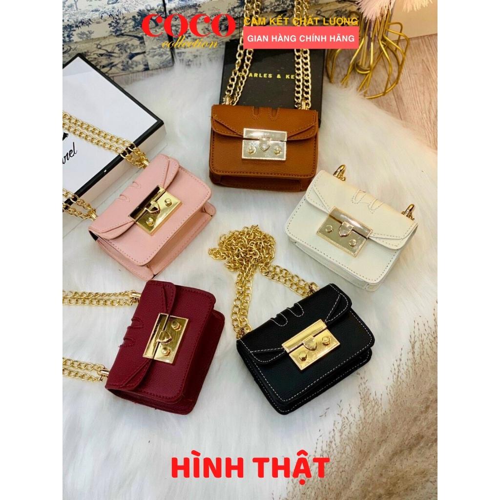 Túi xách nữ mini khoá bấm nhiều mẫu xinh đẹp thời trang Hàn Quôc cao cấp đi chơi, túi đeo chéo nữ TX027798 Coco Store