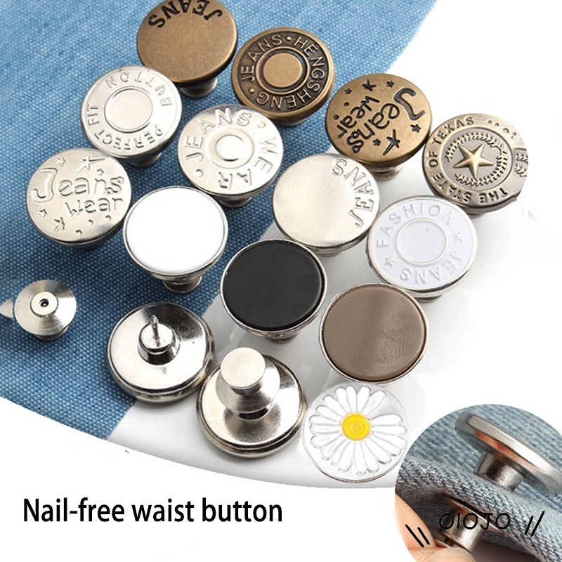 1 cái nút quần jean unisex có thể tháo rời