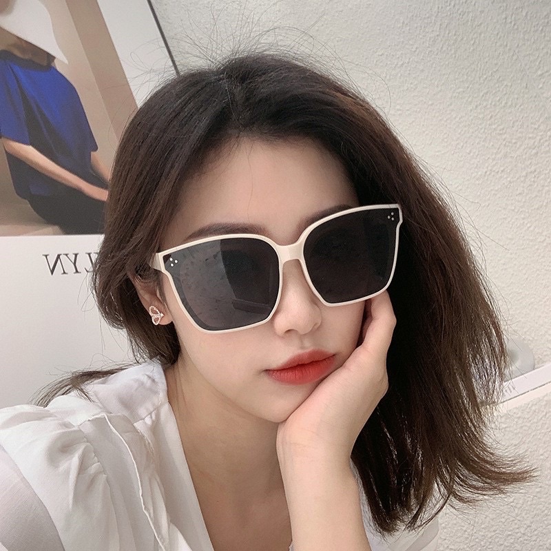 Kính ba chấm kính mát nam nữ thời trang kính viền trắng Navasa K09