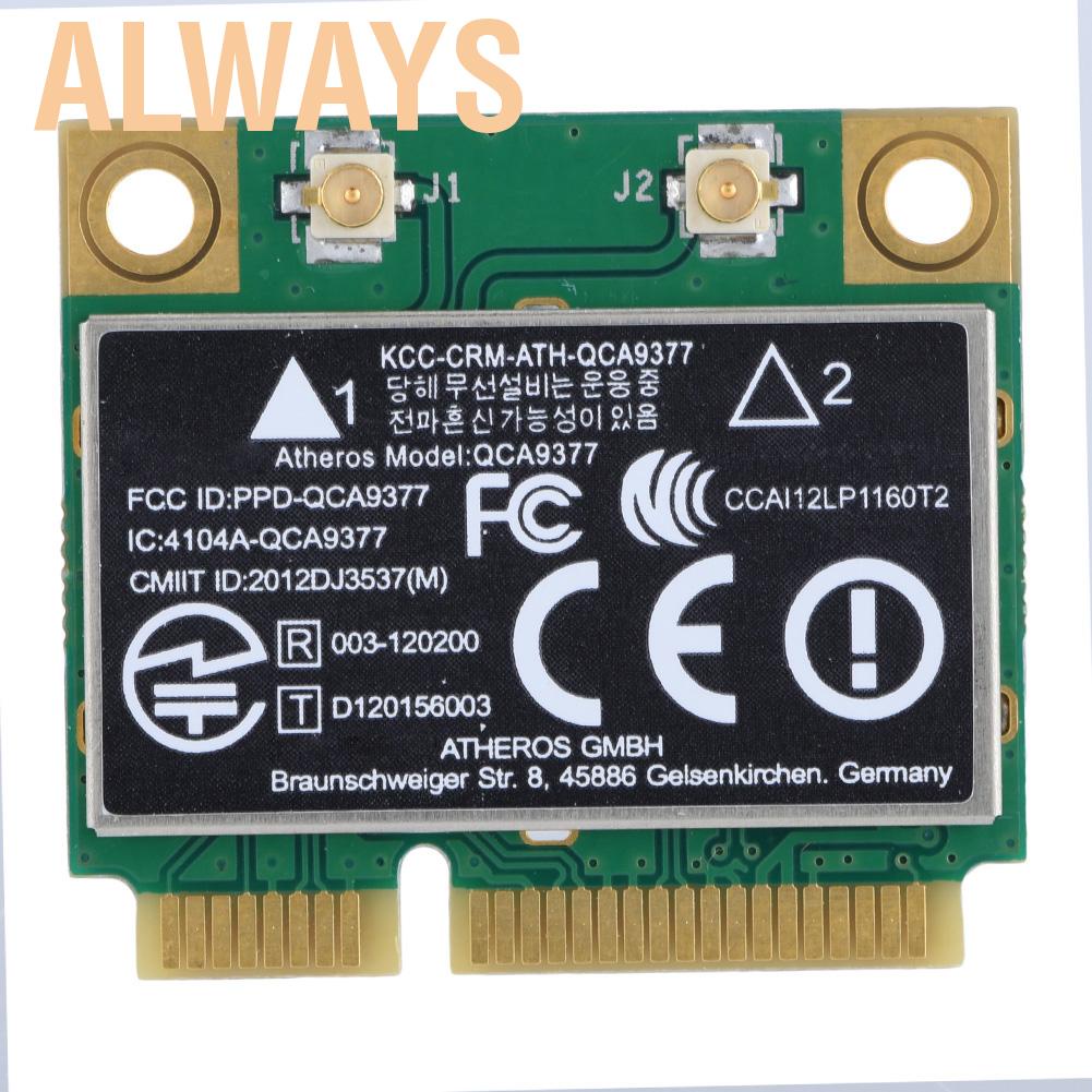 [READY STOCK] Card mạng không dây 2.4G / 5GHz 433Mbps Mini PCI-E