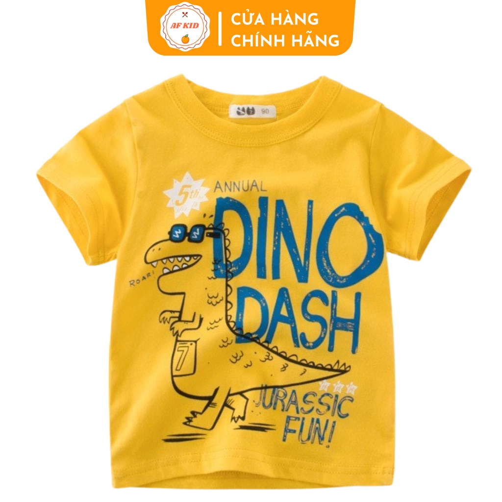Áo thun cộc tay AF KID phông hè cho bé in hình dễ thương 6 đến 19kg chất cotton cao cấp