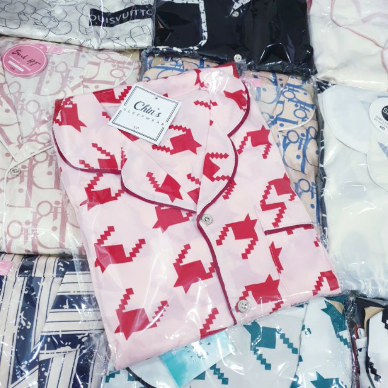 Bộ ngủ 🌼PIZAMA  Mango tay ngắn quần dài, họa tiết sang trọng  sz 40-58kg, chất vải shop bao mát