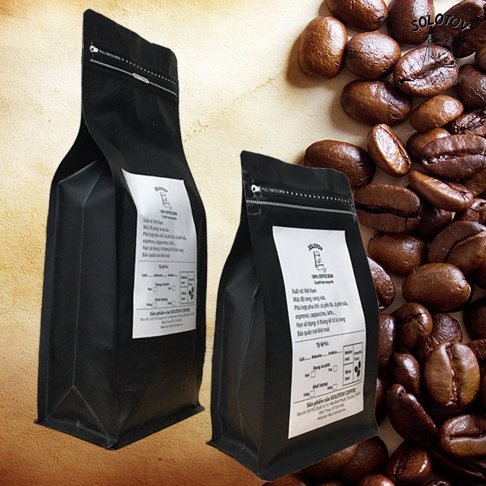 [CÀ PHÊ HẠT RANG MỘC] 100g Cà phê hạt Culi Robusta Arabica rang mộc pha phin pha máy - SoloTov Coffee (Trộn theo tỷ lệ) | BigBuy360 - bigbuy360.vn