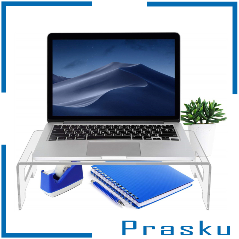 [PRASKU]Clear Monitor Stand Platform Laptop Printer Riser Bed Tray Home Office | BigBuy360 - bigbuy360.vn