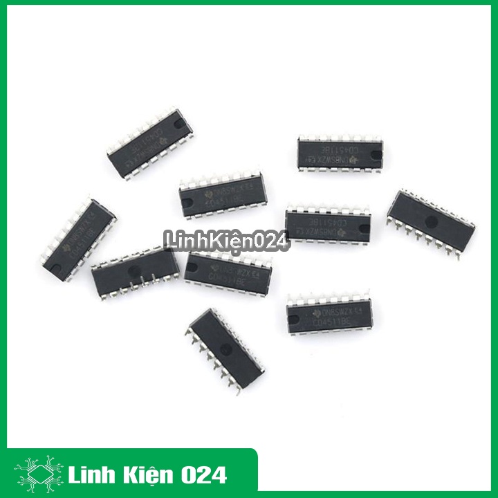 CD4511 - Chân Cắm DIP 16