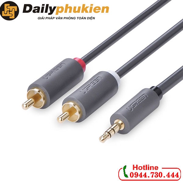 Dây âm thanh 3.5mm to RCA 3m UGREEN 10512 dailyphukien