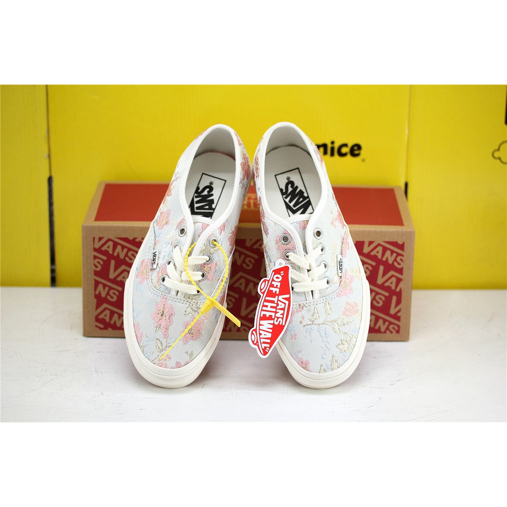 Giày Thể Thao Vans Annaheim Trắng 100% Chính Hãng In Họa Tiết Hoa Dành Cho Nam Và Nữ