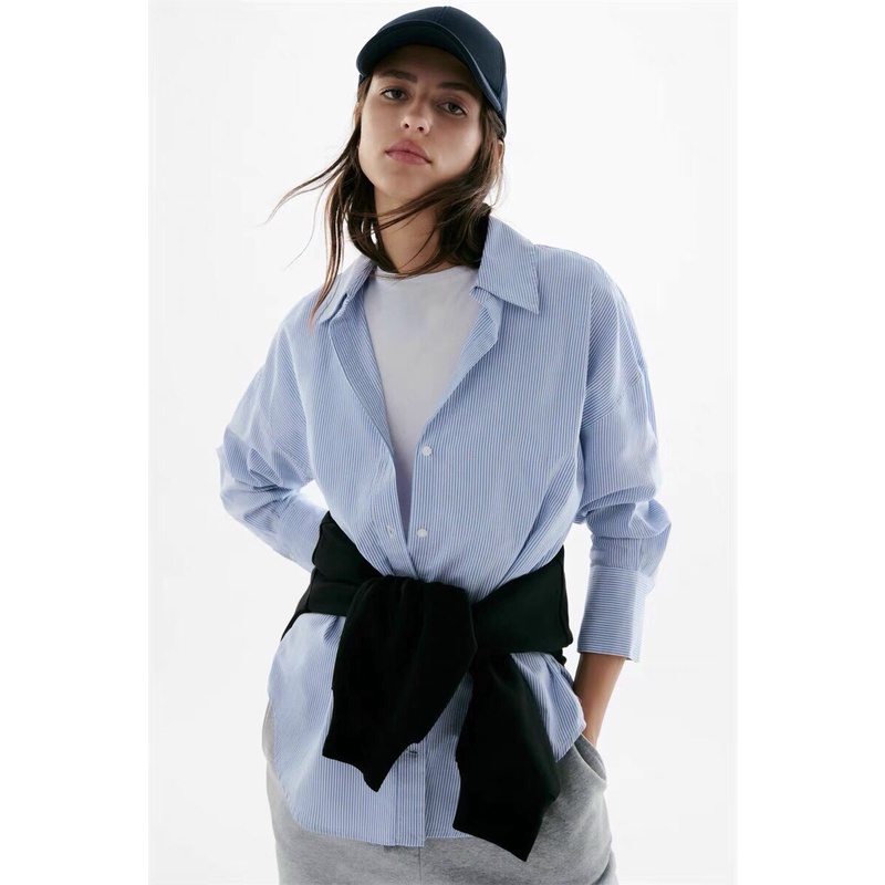 ☘️ ÁO SƠ MI KẺ XANH ĐUÔI TÔM