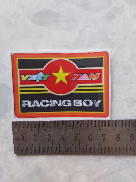 Tem Sticker Racing Boy VN Dán Xe, Không Thấm Nước. Giá Rẻ