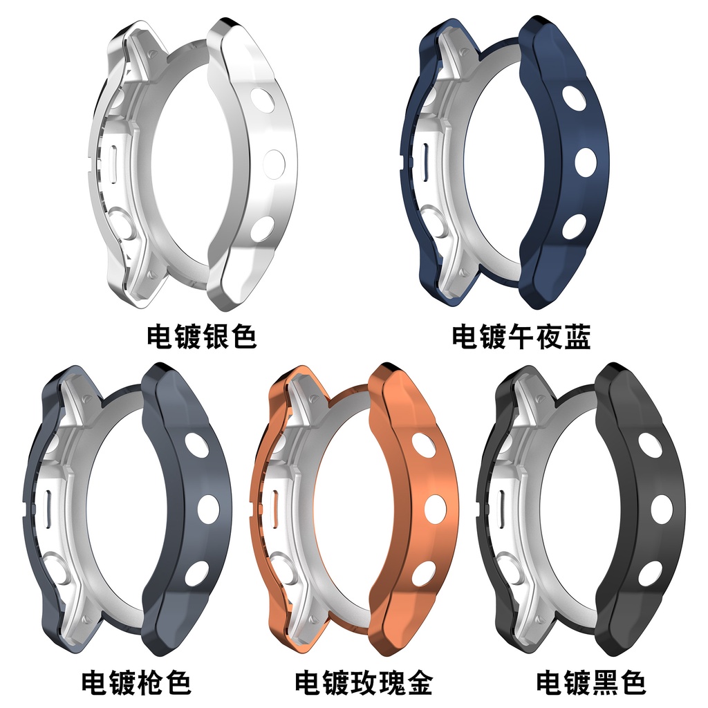 Bao Da Có Khung Mạ Năng Lượng Mặt Trời Dùng Cho garmin fenix 7 7x 7s Ốp
