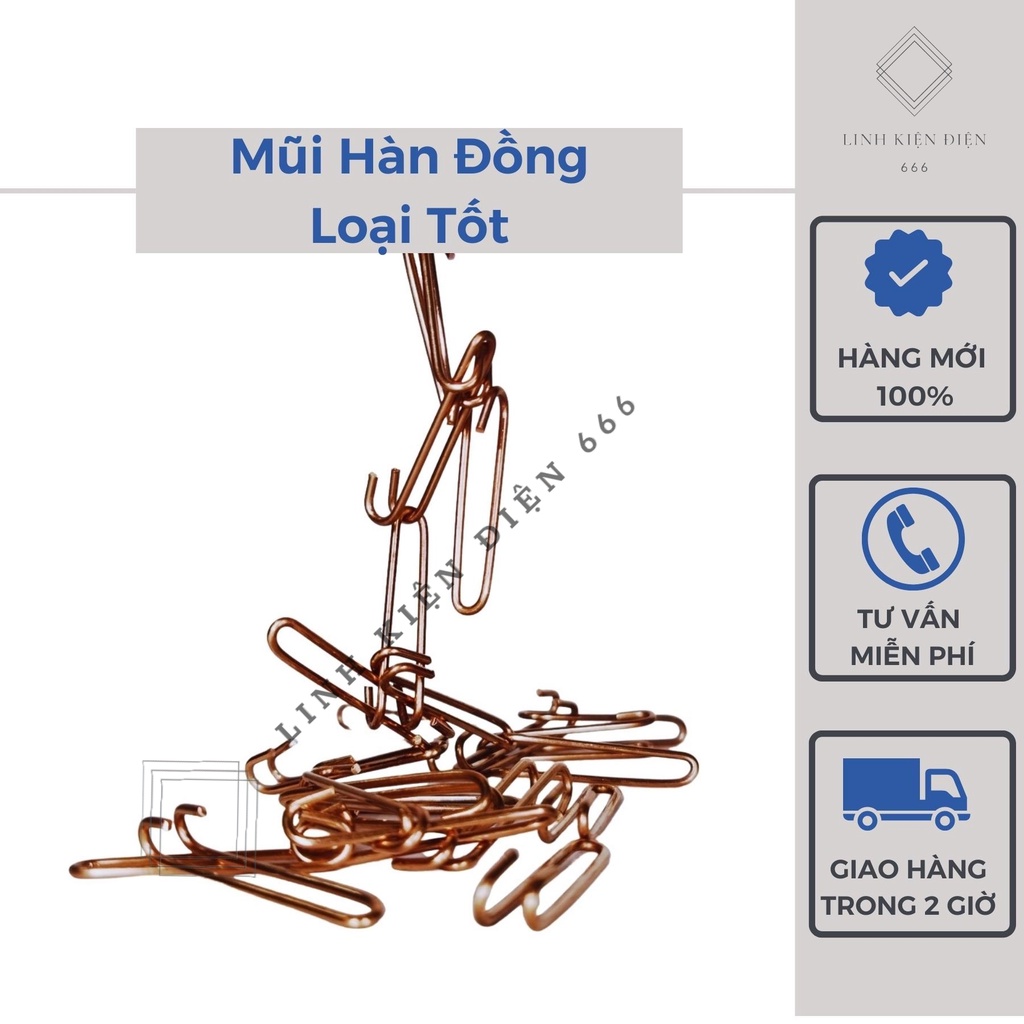 Mũi Hàn Đồng 1.3mm Máy Hàn Xung Mũi Hàn