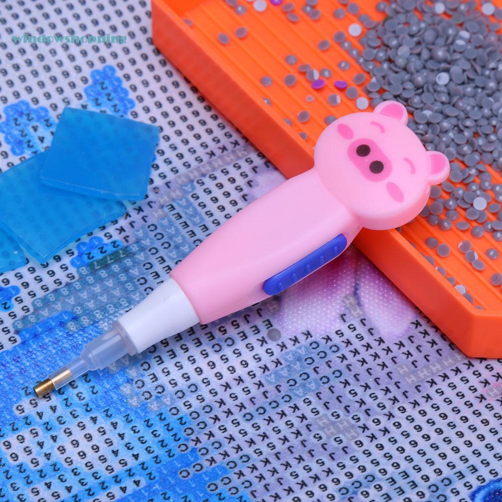 Bút đính đá có đèn sáng cho tranh kim cương 5D DIY