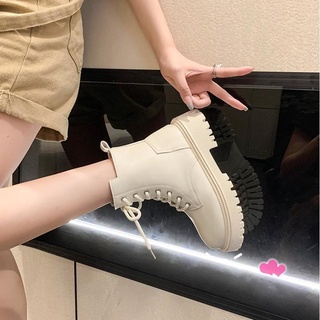 Giày Bốt Martin Nữ Cổ Cao Thời Trang Cá Tính
