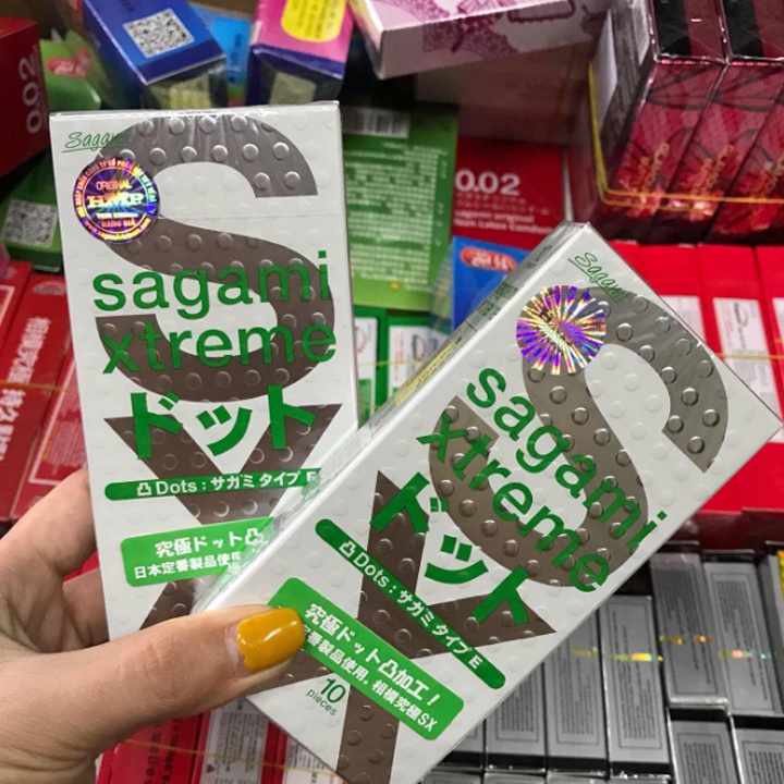 Bao Cao Su Sagami Xtreme (Hộp 10C) - Dòng Bcs Gân Gai & Siêu Mỏng Cho Phái Nữ Yêu Thăng Hoa