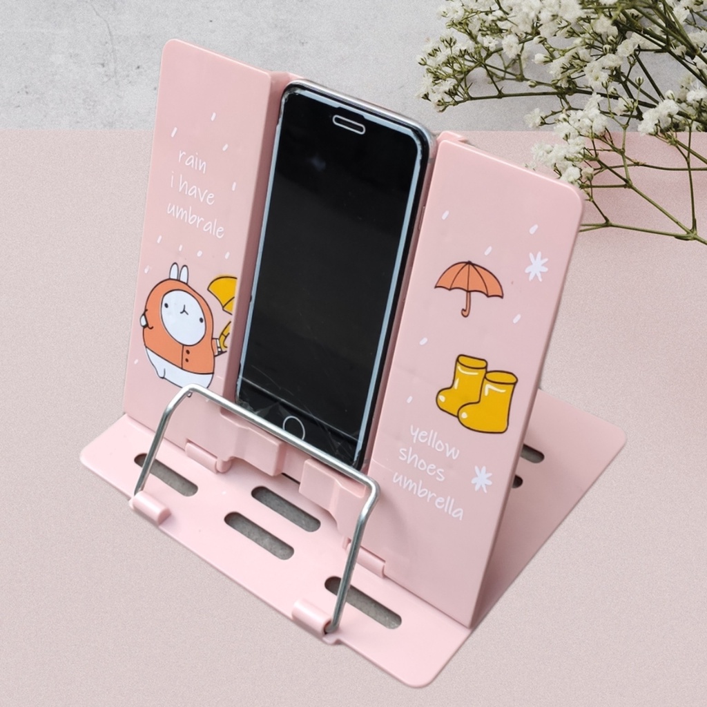 Giá kẹp sách, đỡ sách, đọc sách chống cận thị cho bé - in hình đáng yêu