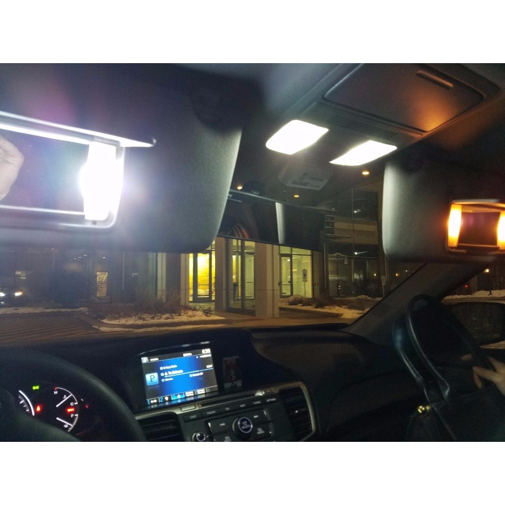 10 Bóng Đèn Led 29mm 6 SMD C5W DC12V Chất Lượng Cao Cho Gương Chiếu Hậu Xe Hơi