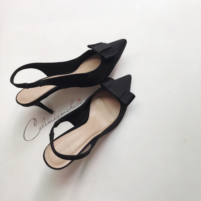 Giày sandal ZARA nơ quai hậu