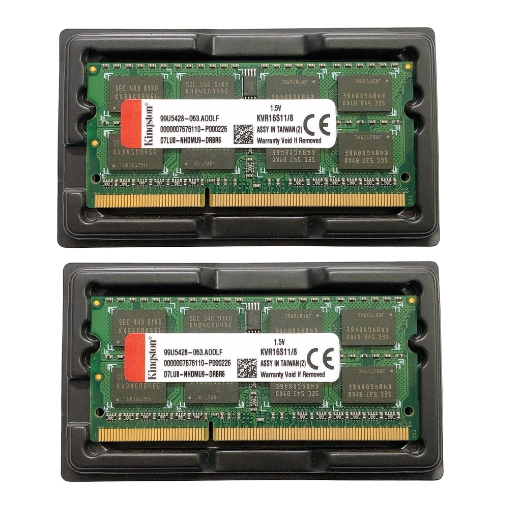 Ram Laptop/ Macbook 8GB 1600Mhz (12800Mhz) PC3 1.5V Kingston