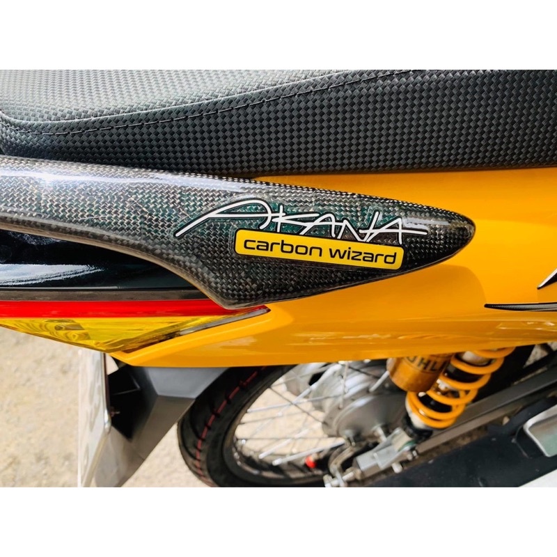 Tem AKANA carbon wizard phản quang chính hãng decal 3M công nghệ in cộm Nhật Bản trang trí xe hơi, xe máy, nón bảo hiểm