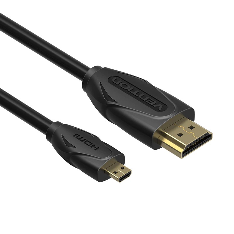 Dây cáp kết nối cổng micro HDMI với HDMI 1.4V mạ vàng kích thước 1/1.5/2m dùng cho TV HD / Camera / máy tính bảng