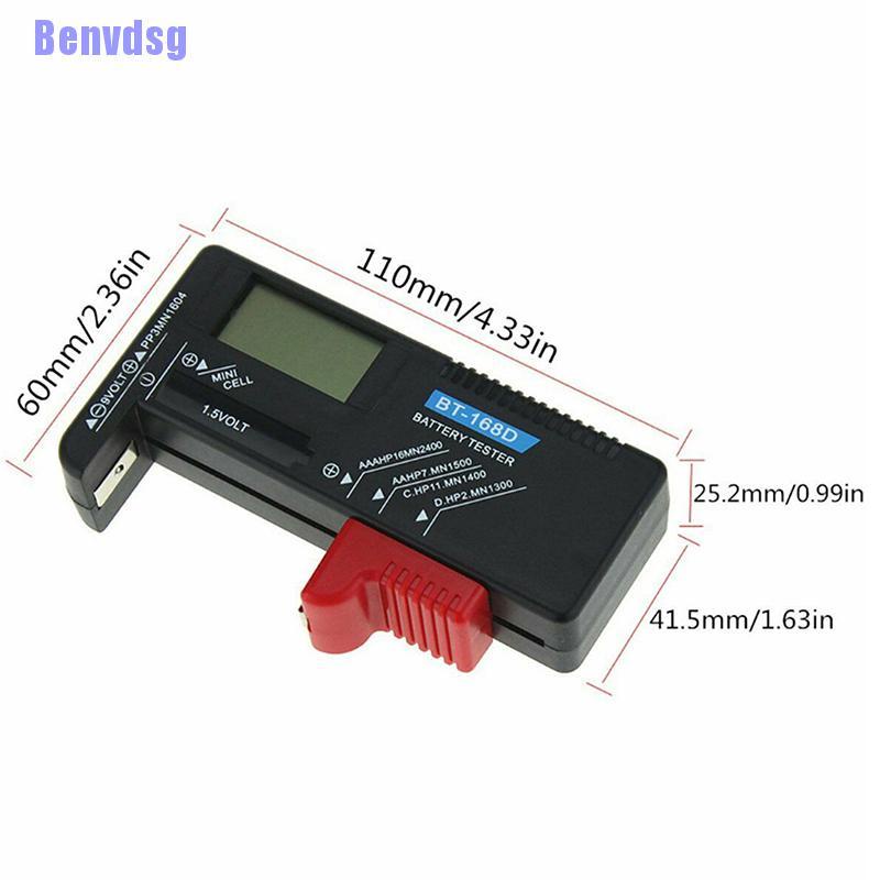 Máy đo dung lượng pin Lithium kỹ thuật số có nút bấm AAA AA chuyên dùng
