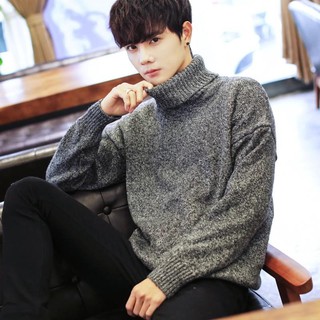 Áo Len Nam Cổ Lọ Chất Dày Dặn Kiểu Dáng Hàn Quốc AL003
