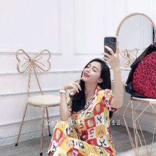 Bộ ngủ pijama lụa satin siêu mát