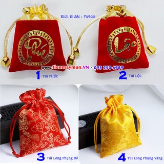 [SHOPEE TRỢ GIÁ] Túi gấm đỏ , túi gấm vàng phong thủy tài lộc và may mắn cát tường