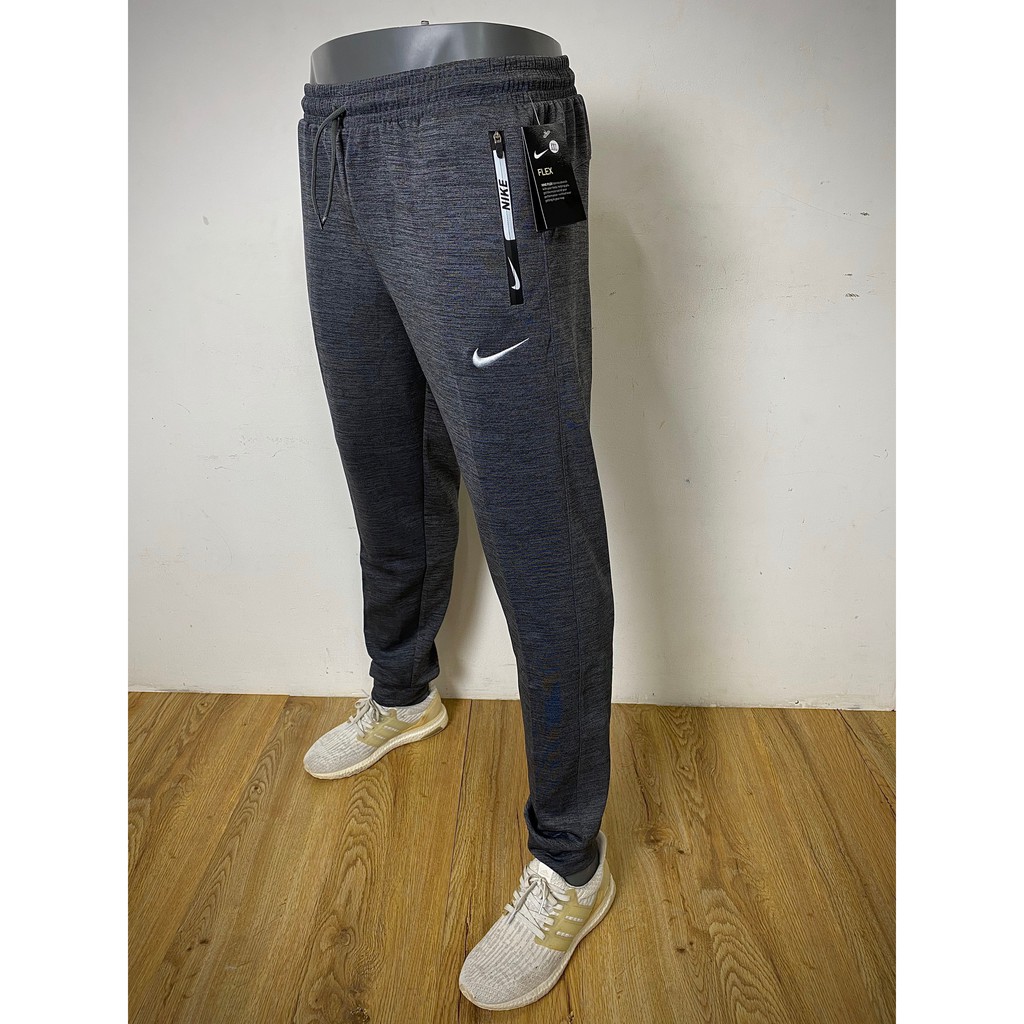 Quần thun thể thao dài mặc tập GYM túi khóa kéo chất polyester nam nữ mặc được - XK106