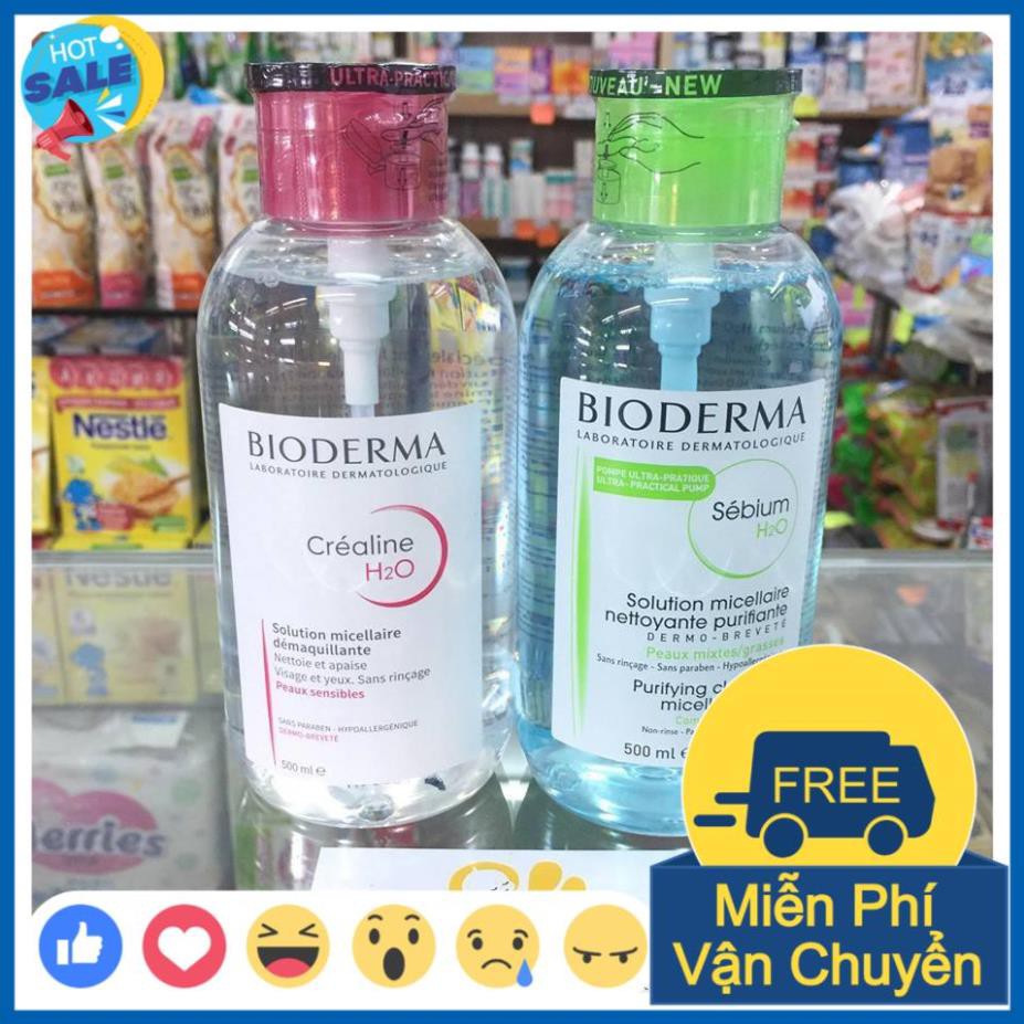 🎁KÈM QUÀ TẶNG🎁 Nước Tẩy Trang 500ml ⚡️𝐌𝐢𝐞̂̃𝐧 𝐏𝐡𝐢́ 𝐒𝐡𝐢𝐩⚡️ Hàng Nội Địa Pháp Có Nút Nhấn | BigBuy360 - bigbuy360.vn