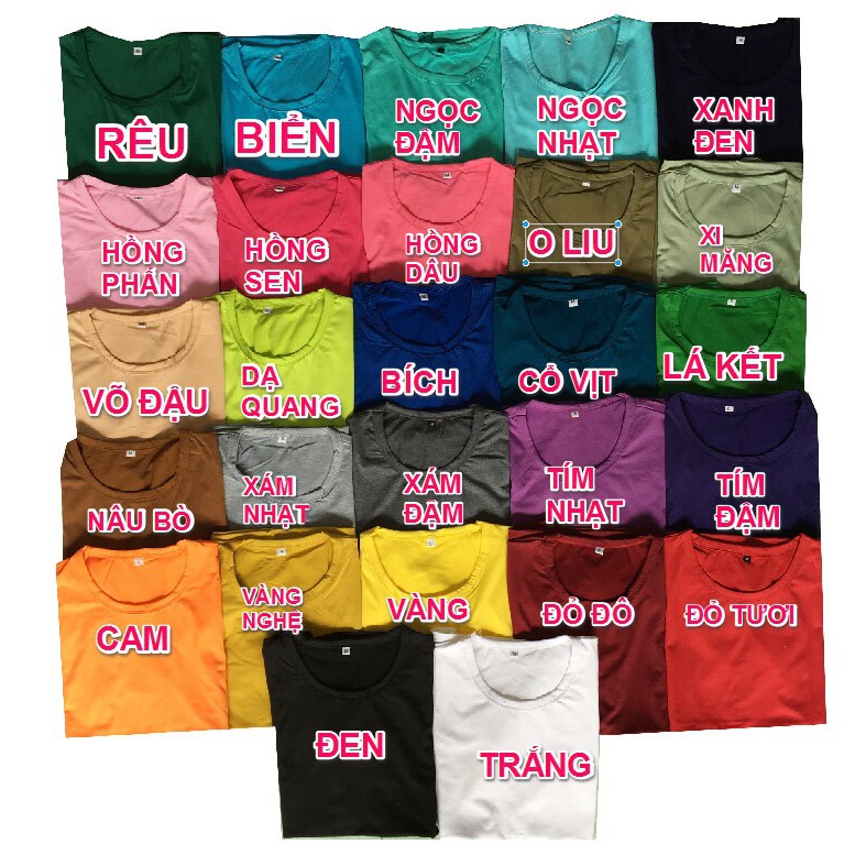 Áo Thun trơn Nam Nữ tay ngắn, Áo Phông trơn | BigBuy360 - bigbuy360.vn