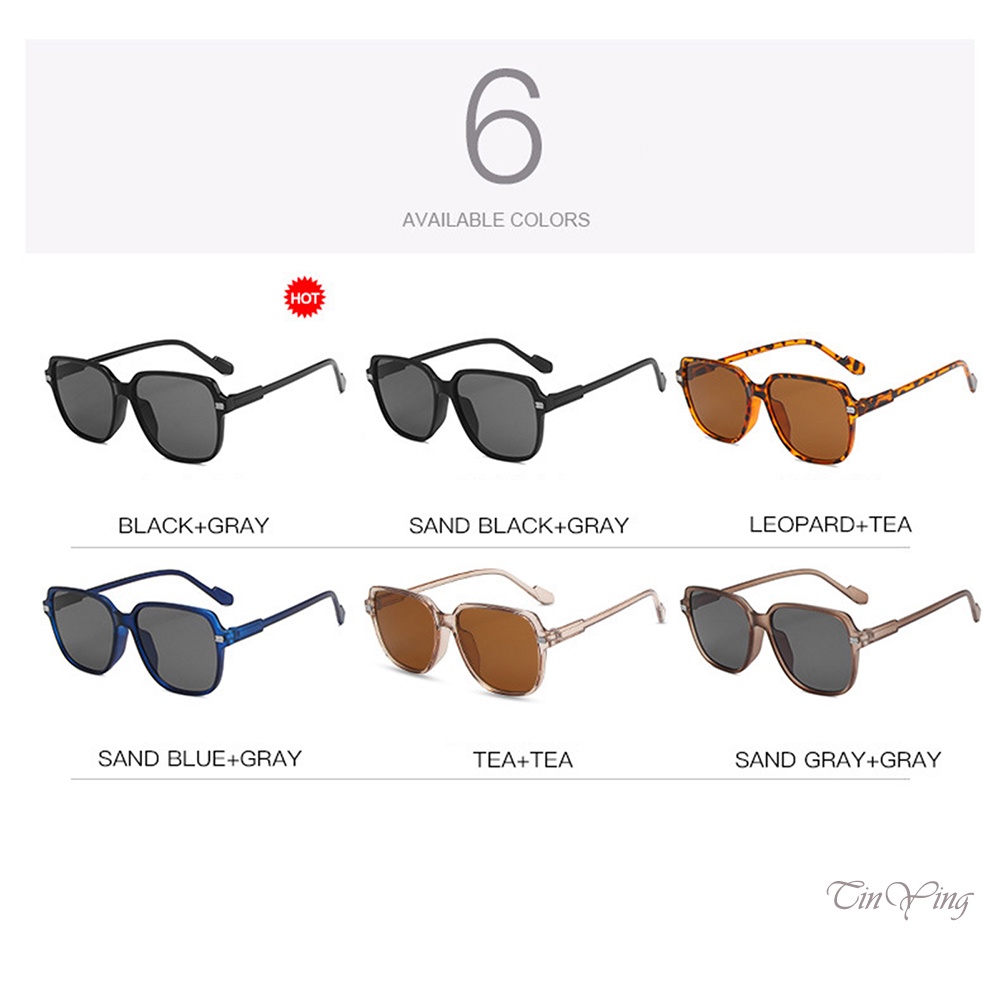 GETNOIVAS Kính Mát Gọng Vuông Bằng PC Chống Nắng Thời Trang Cho Nam Và Nữ