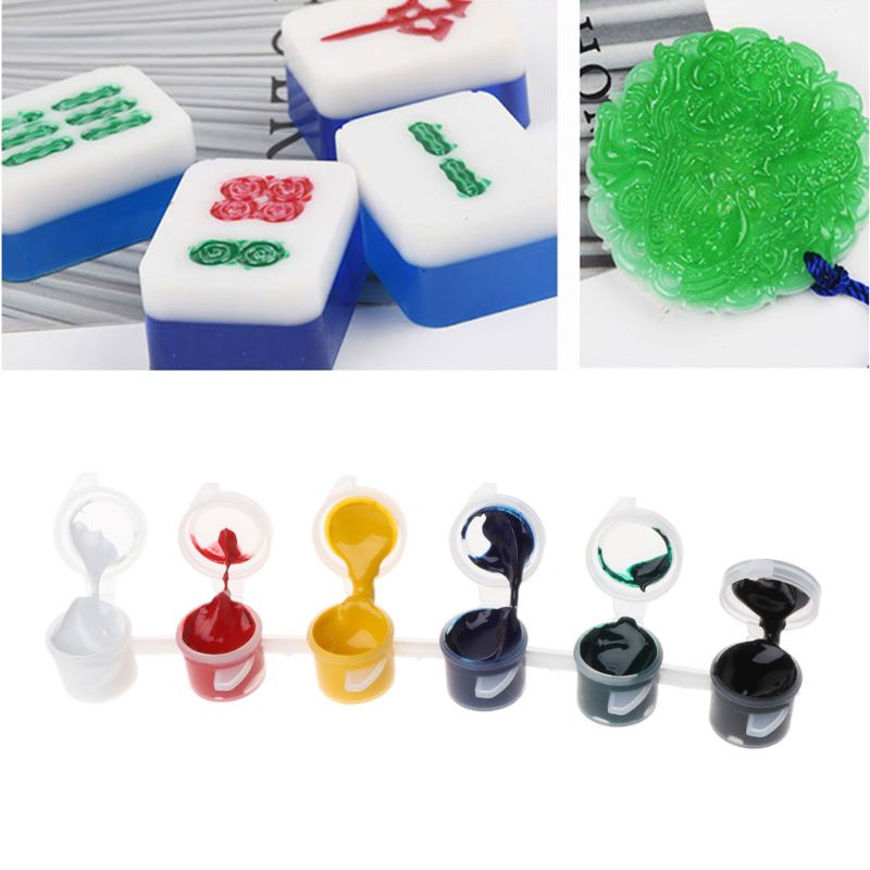 Set màu nhuộm 6 màu Resin epoxy dùng làm đồ trang sức thủ công từ nhựa resin AB DIY