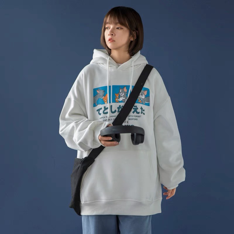Áo nỉ trùm đầu , áo hoodies nam nữ phong cách unisex chất vải nỉ cao cấp , họa tiết basic dễ phối đồ
