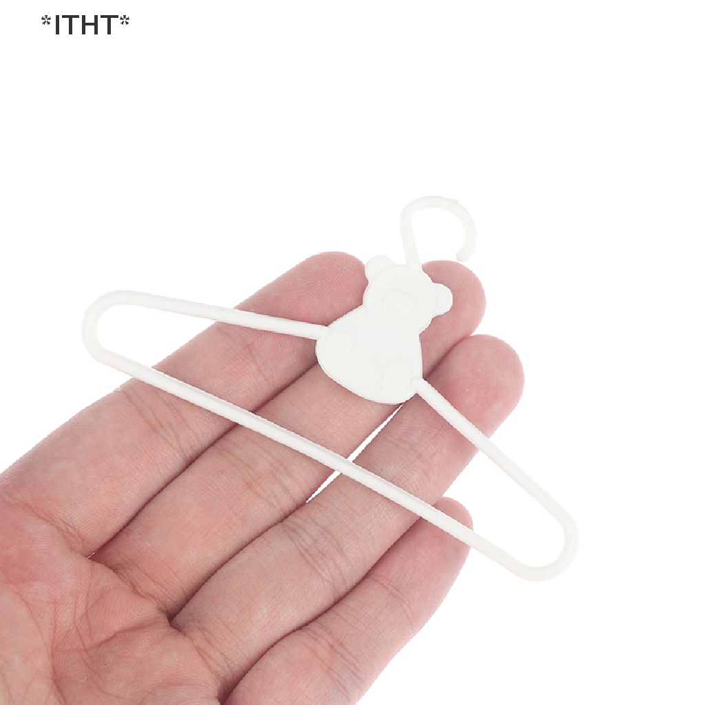 Bộ 10 Móc Nhựa mini Treo Quần Áo Búp Bê